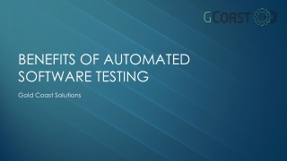 BENEFITS OF AUTOMATED SOFTWARE TESTING