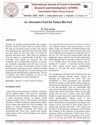 An Alternative Fuel for Future Bio Fuel