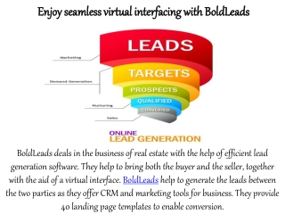 Enjoy seamless virtual interfacing with BoldLeads