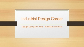 Industrial Design Career - Avantika University