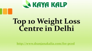 Top 10 Weight Loss Centre in Delhi-Dr Anjana Kalia