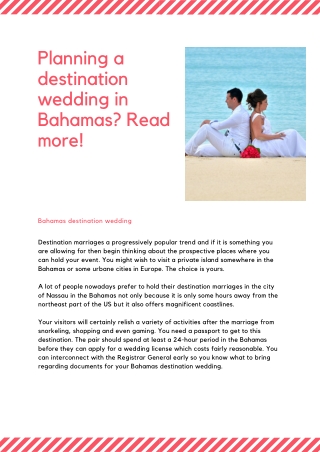 Planning a destination wedding in Bahamas_ Read more!