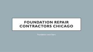 Foundation Repair Estimates Chicago IL