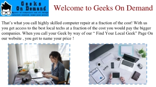 On Force Computer Repair & Transfer User Data Service - Geeks On Demand