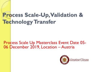 Process scale up training