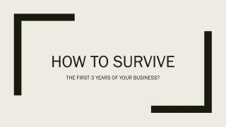The Secret to Surviving Your First Three Years of Your Business