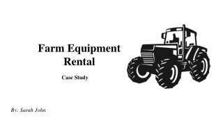 Farm Equipment Rental