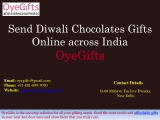 Send Diwali Chocolates Gifts Online across India - OyeGifts