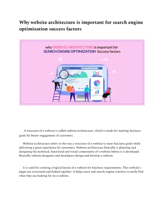 Why website architecture is important for search engine optimization success factors