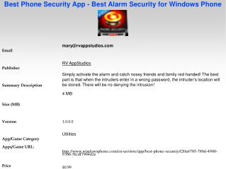 Best Phone Security App - Best Alarm Security for Windows Ph