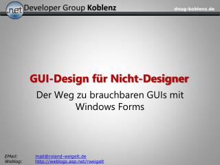 GUI-Design für Nicht-Designer