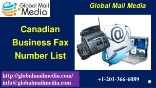 Canadian Business Fax Number List