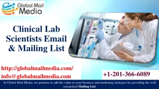 Clinical Lab Scientists Email & Mailing List