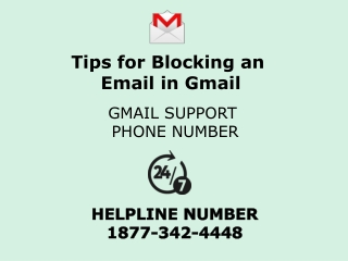 Tips for Blocking an Email in Gmail | Gmail Support Phone Number 1877-342-4448