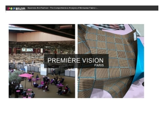 Business And Fashion-- The Comprehensive Analysis of Menswear Fabric in Première Vision Paris Designs