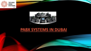 VoIP phone suppliers in Dubai - PABX systems in Dubai