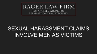 Sexual Harassment Claims Involve Men As Victims