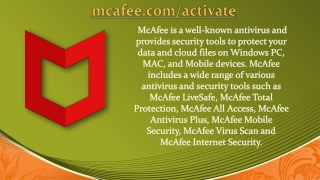 mcafee.com/activate