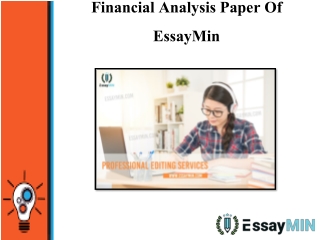 Financial Analysis Paper Of EssayMin