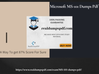 Microsoft MS-101 Dumps Pdf : Students Fresh Insight (2019/October)