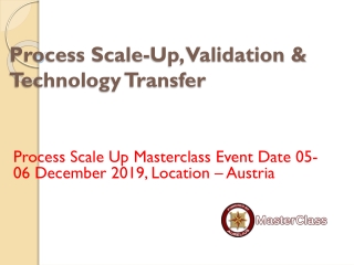 Process Scale-Up training