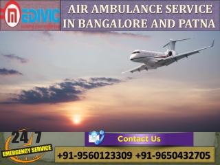 Get Unbelievable Emergency Care Air Ambulance Service in Bangalore by Medivic