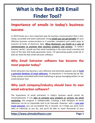 What is the best B2B email finder tool