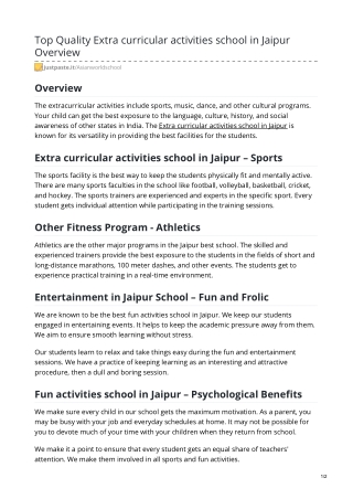 fun activities school in jaipur