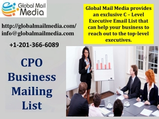 CPO Business Mailing List