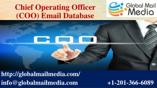 Chief Operating Officer (COO) Mailing List