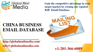 China Business Email Database