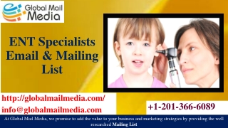 ENT Specialists Email & Mailing List