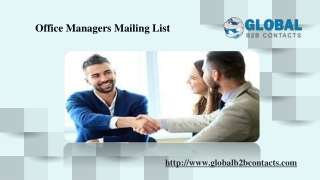 Office Managers Mailing List