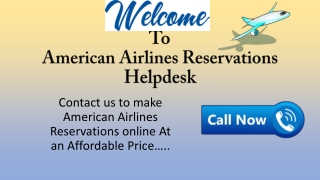 American Airlines reservations number