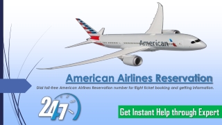 Instant Help through American Airlines Reservations Number