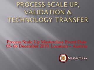 Process scale up training