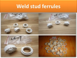 weld stud ferrules