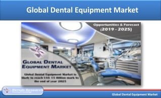 Dental Equipment Market, Global Forecast by Segments 2019-2025