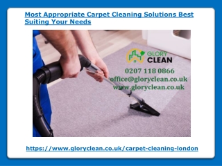 Most Appropriate Carpet Cleaning Solutions