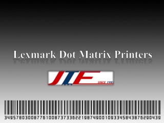 Lexmark Dot Matrix Printers – Price, Specification & Features