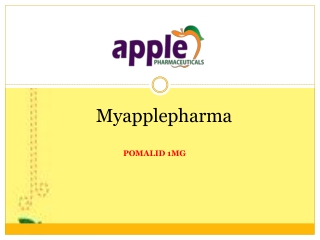 pomalid 1mg, pomalid 1mg tablets - Myapplepharma
