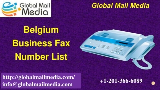Belgium Business Fax Number List