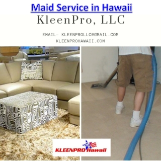 Maid Service in Hawaii