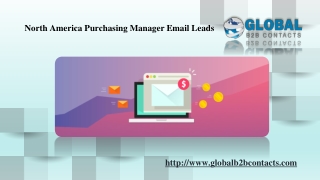 North America Purchasing Manager Email Leads