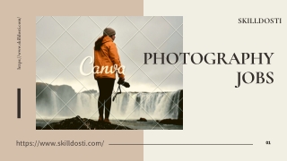 PHOTOGRAPHY JOBS