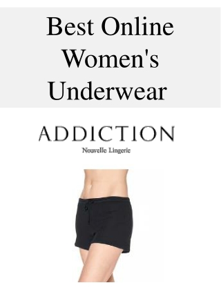 Best Online Women's Underwear