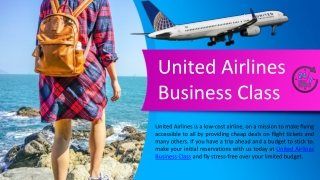 United Airlines Business Class Flights