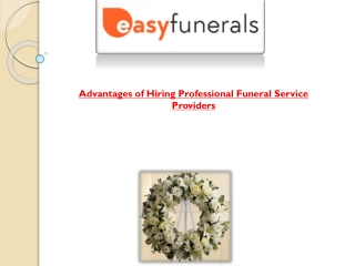 Advantages of Hiring Professional Funeral Service Providers