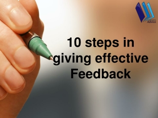 10 steps in giving effective Feedback