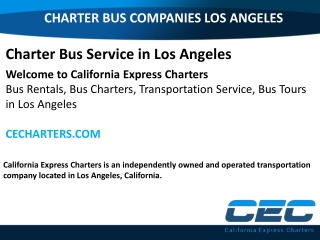 Bus Rental Los Angeles